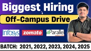 Infosys 2023 2024 Off Campus Drive  Zomato Biggest Hiring  2021 2022 2023 2024 2025 BATCH [upl. by Carey]