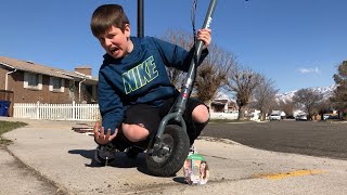 Kid Temper Tantrum Runs Over GTA 5 Disc With His Electric Scooter  Breaks The Game Original [upl. by Margy911]