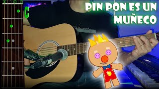 Pin Pon es un Muñeco  Guitarra  Acordes  Tutorial  Cover [upl. by Idnahs]