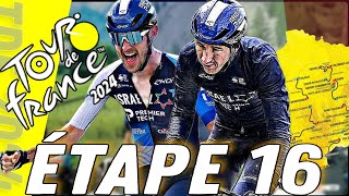 TOUR DE FRANCE 2024  ÉTAPE 16  GRUISSAN ➡️ NÎMES [upl. by Hebner]