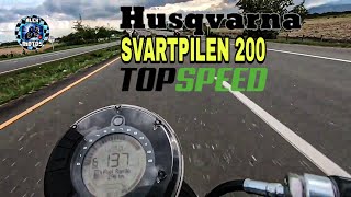 Husqvarna Svartpilen 200 Top speed  Velocidad final😱🚀 [upl. by Doretta]