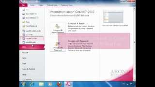 Using Access 2010  Set Switchboard Startup Options [upl. by Anivram74]