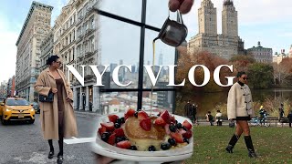 NEW YORK TRAVEL VLOG 2021  eating the best food autumn walks in Central Park amp lots of shopping [upl. by Ettie]