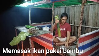 CAMPING SAAT HUJAN DERAS  HUJAN DAN BADAI PETIR BERMALAM DI TEPI SUNGAI MEMASAK HASIL PERANGKAP [upl. by Travax]