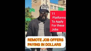 REMOTE JOBS PAYING IN DOLLARS  WORK FROM ANYWHERE amp SAVE FOR YOUR JAPA [upl. by Januisz]