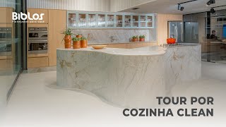 Tour por cozinha clean e moderna  Biblos Planejados [upl. by Zsuedat]