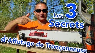 3 Secrets pour Affuter FACILEMENT sa chaine de Tronçonneuse [upl. by Gosselin]