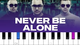 Deepside Deejays  Never Be Alone piano tutorial [upl. by Okier589]