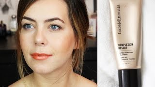 bareMinerals Complexion rescue gel cream  Demo  Tagescreme BB  CC cream Review deutsch [upl. by Bloxberg]