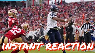 Instant Reaction to the 49ers 2017 Loss to the Seattle Seahawks [upl. by Atiuqram]