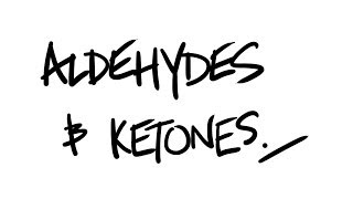 AQA ALevel Chemistry  Aldehydes and Ketones inc nucleophilic addition [upl. by Akinaj]