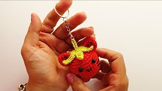 How to Crochet a Cat Keychain Super Easy [upl. by Marnie520]