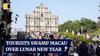 Macau sees tourism rebound over Lunar New Year after easing of restrictions [upl. by Monjan]