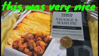 SAUSAGE amp MASH PIE FROM TESCO Review [upl. by Enylorac37]