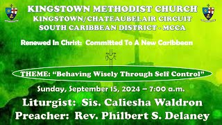 Kingstown Methodist Church  Sunday Morning Worship Service September 15 2024 at 700 AM [upl. by Salhcin]