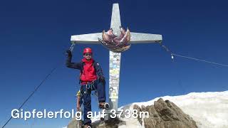 Dritthöchster Berg Österreichs Gletscherhatsch Weißkugel 3738m [upl. by Ahsinyd215]