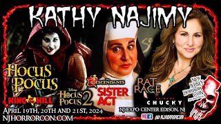 Kathy Najimy at NJ Horror Con April 2024 [upl. by Nylhtiak]