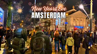 🎇 AMSTERDAM NEW YEARS EVE 2024 ft After Party amp Street fireworks Museumplein 🇳🇱 [upl. by Posehn]