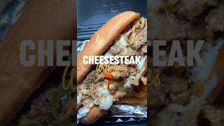 Cheesesteaks and fries 😌💙 cheesesteaks foodie cooking viralshorts [upl. by Yrtua]