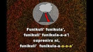 FUNIKULI FUNIKULA  Esperanto Karaoke of Neapolitan song Funiculì Funiculà [upl. by Suoivatnod92]