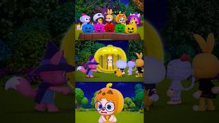 🎃 Colorful Five Pumpkin Prisons Pinkfong ver Hogi Halloween shorts [upl. by Demetrius]