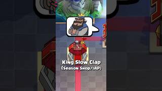 New Season Emotes King Clap Emote 👏 shorts clashroyale [upl. by Alexandrina]