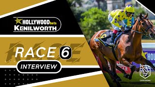 20240316 Hollywoodbets Kenilworth interview Race 6 won by DISTINCTION [upl. by Leilani]