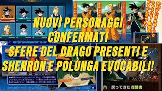 🚨 SPARKING ZERO NUOVI PERSONAGGI DEL ROSTER CONFERMATI 😍 POLUNGA SHENRON 🫠 Dragon Ball SZ ITA [upl. by Aennil]