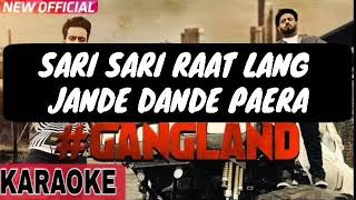 GanglandFullKaraokewithLyricsMankritAulakhaLatestPunjabiSongskaraoke [upl. by Bocock]