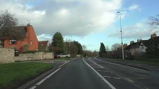 Driving On Salford Road B439 From Salford Priors To Bidford on Avon Alcester Warwickshire UK [upl. by Engen]