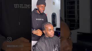 Dreadlock style for men barber dreads dreadlocks locs locstyles [upl. by Aim184]