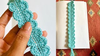 Crochet Bookmark so Pretty 😍  How to Crochet a Bookmark  Easy Crochet Bookmark Tutorial [upl. by Suilienroc44]