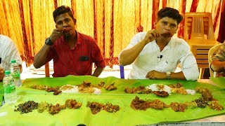 Tasting 25 Non Veg Items at a Same Times In UBM Hotel Perundurai  Village Food Channel [upl. by Adnohsor]