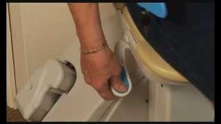 Handicare Simplicity Stairlift Manual Swivel Seat [upl. by Neelrahs]