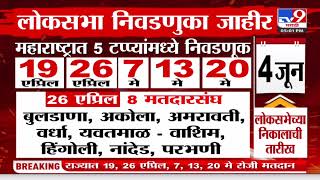 Lok Sabha Election 2024 Date Announced महाराष्ट्रात 5 टप्प्यांमध्ये निवडणूक4 जून लोकसभेच्या निकाल [upl. by Winson]