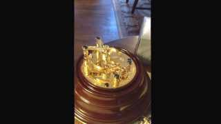 Gold Helical Hair Spring Demonstration Escapement [upl. by Idalia]