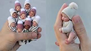 Silicone Baby Dolls  Crafting HyperRealistic Miniatures [upl. by Ilatfan]