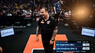 One by Kim Huybrechts  Czech Darts Open European Tour 13 [upl. by Annaerda690]