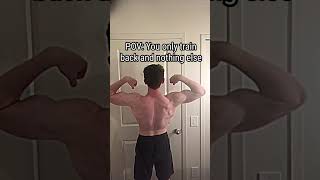 Back is too overdeveloped 😭 shorts bodybuilding motivation fitness back [upl. by Doniv]