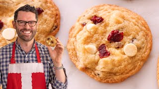 White Chocolate Chip Cranberry Cookies Recipe [upl. by Ahsiri222]