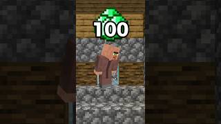 POV VILLAGER GANHA 100 ESMERALDAS 😂 minecraft shorts [upl. by Katzen]