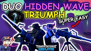 I Beat Duo Hidden Wave Gatling Gun Made it a Joke  TDS [upl. by Eahsal]