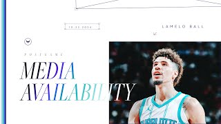 Hornets vs Rockets LaMelo Ball Postgame Media Availability  10232024 [upl. by Rosenblatt]