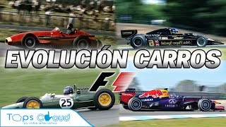 CARROS FÓRMULA 1 EVOLUCIÓN 1950  ACTUALIDAD [upl. by Angus360]