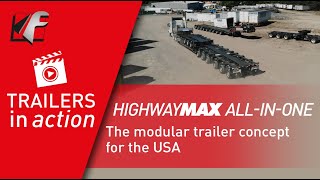 FAYMONVILLE HighwayMAX All In One the modular trailer concept for the USA [upl. by Irakuy]