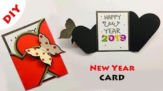 Greeting Cards Latest Design Handmade  DIY Happy New Year Card Design 2019  45 [upl. by Omrelliug373]