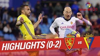 Resumen de Real Zaragoza vs Cádiz CF 02 [upl. by Shenan]