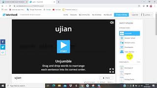 tutorial unjumble dalam wordwall [upl. by Orfield190]