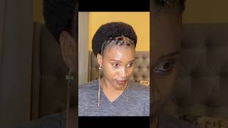 Easy amp simple natural hairstyle for short 4a4b Afro hair quickandeasyhairstyles naturalhairstyles [upl. by Cesya]