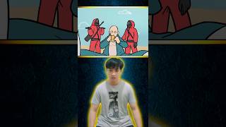 WHAT IF  SAITAMA MENJADI PESERTA SQUID GAME ⁉️ shorts alurcerita storrytelling [upl. by Kifar106]